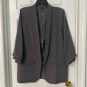 Grey Madison XL Gathered Sleeves Jacket